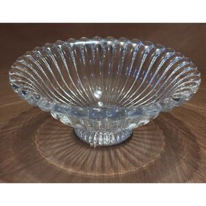 MCM ROGASKA Clear Crystal Heavy Oval Bowl Vase / Stunning